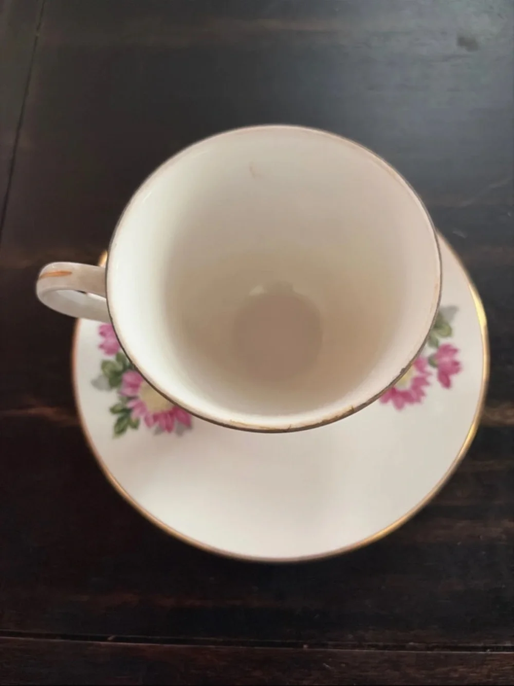 Floral Teacup and Saucer